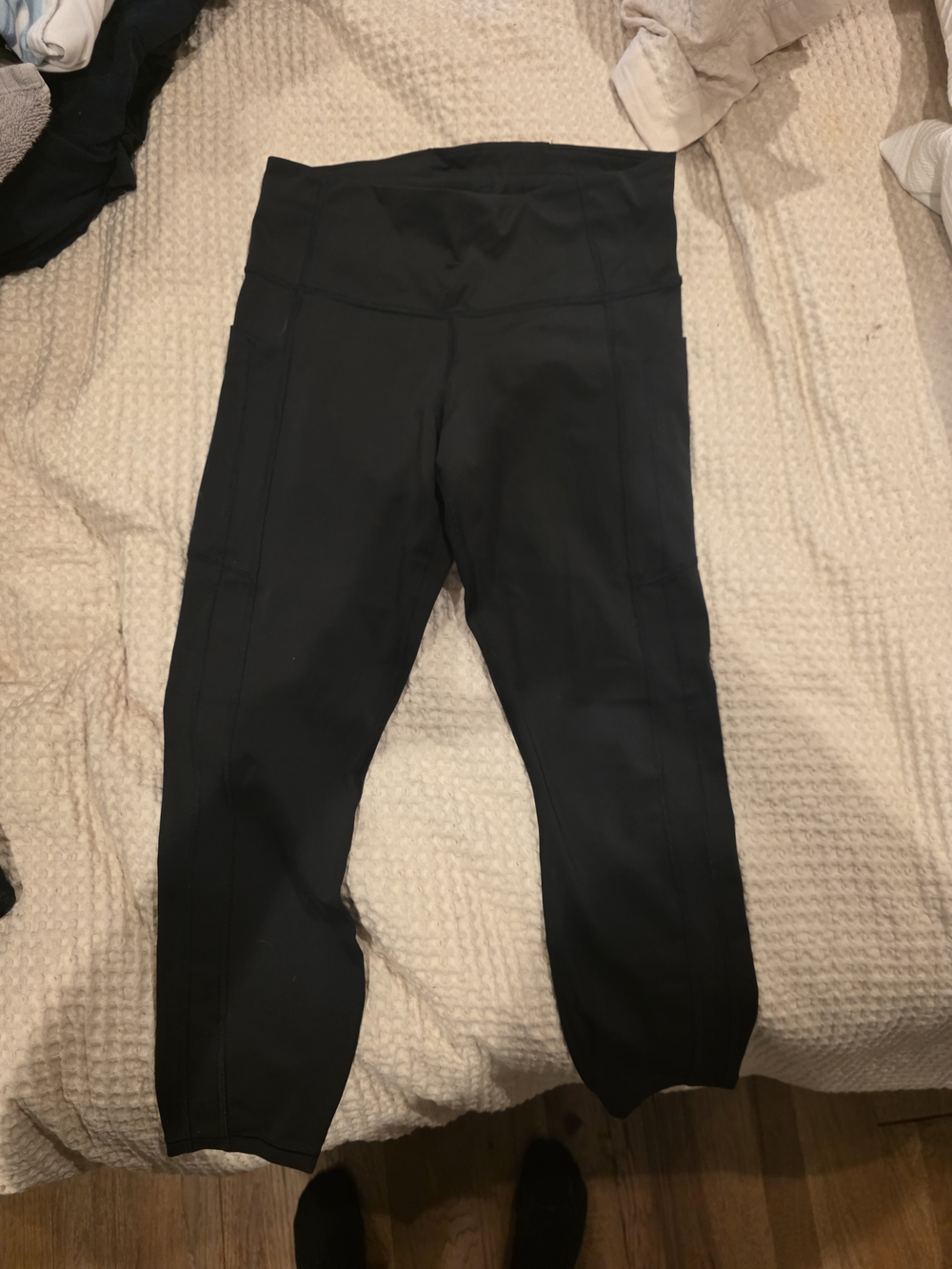 Athleta Black High-Waist Capri Leggings